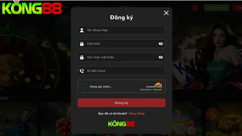 Hướng dẫn 4 bước đăng ký Kong88 thành công