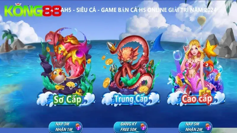 Những phòng chơi tại Bắn cá H5